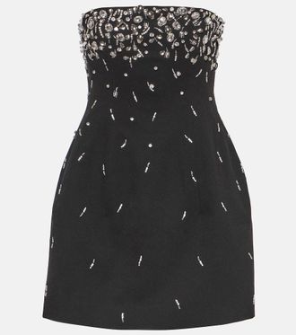SIMKHAI Arta embellished bustier minidress