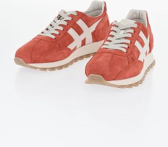 Hogan Low-Top Suede Sneakers With Contrast Logo size 39,5