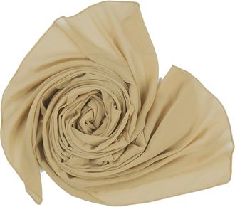 World of Shawls Ladies Chic Breezy Flowing Bubble Chiffon Scarf Stole Wedding Party Occasion Prom (Beige)