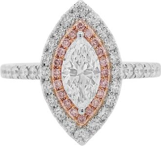 HYT Jewelry 18kt white gold diamond cocktail ring - Silver