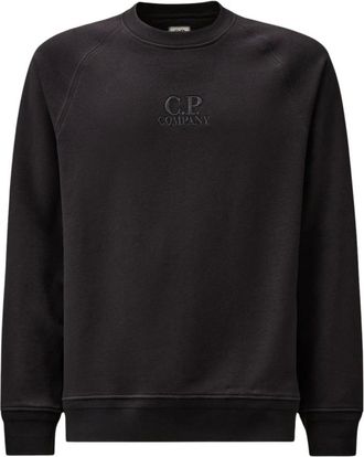 C.P. Company C.p. Company, Hoodies & sweatvesten, Heren, Blauw, L, Blauwe Sweaters voor Mannen