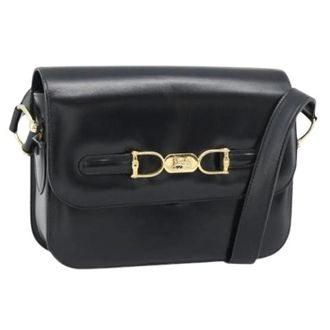 Celine Pre-owned Cross Body Bags, female, Black, Size: ONE SIZE Pre-owned Vintage Shoulder Bag