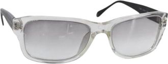 Chanel Pre-owned Accessories, female, Gray, Size: ONE SIZE Pre-owned Plastic Sunglasses