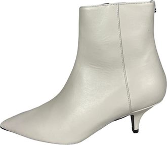 Patrizia Pepe Hoge Hakken Laarzen - Dames - Laarzen met Hak - Grijs - 37 EU - Leer - Schoenen
