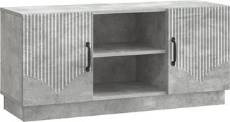 vidaXL Mueble De Tv 102 X 34,5 X 47 Cm Gris Hormig&oacute;n Vidaxl