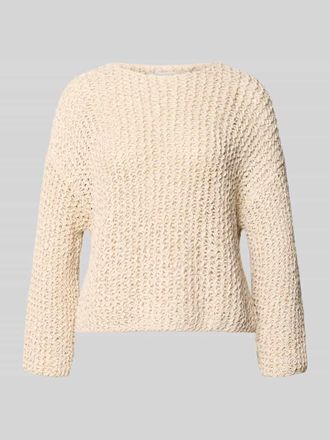 Marc O'Polo Relaxed Fit Pullover aus Baumwoll-Mix in Stein, Gr&ouml;&szlig;e XXL