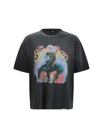 Represent Mens T-Shirt Beach Boys Endless Summer Stained Black Cotton T-Shirts And Polos