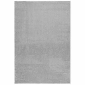 vidaXL Alfombra De Pelo Corto Esponjoso Suave Lavable Gris 160x230 Cm Vidaxl