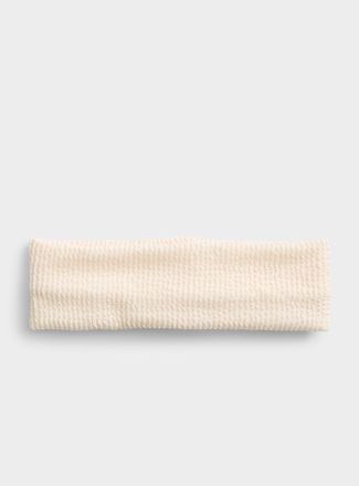 Simons Womens Wavy texture wide headband