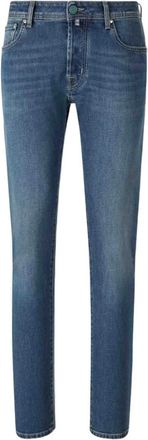 Jacob Cohen Jeans con applicazione logo - Blu