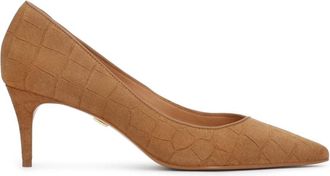 Kazar Stone Pump - Dames - Pumps - Bruin - 37 EU - Leer - Schoenen
