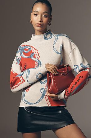 Maeve The Carys Mock-Neck Sweater by Maeve