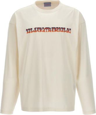 Bluemarble White Trippy Leaves T-shirt