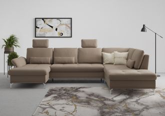 Inosign Wohnlandschaft »Palm Beach U-Form« Federkern, mit Sitztiefenverstellung, wahlweise mit Bettfunktion