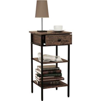 VCM Legno Lato Tavolo Da Caff&egrave; Divano Soggiorno Tavolino Tavolino Aulari l (Rovere Vintage) - VCM