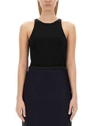 Max Mara Black Round Neck Top