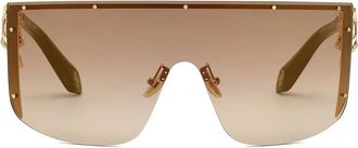 Roberto Cavalli chain-embellished shield sunglasses - D9937