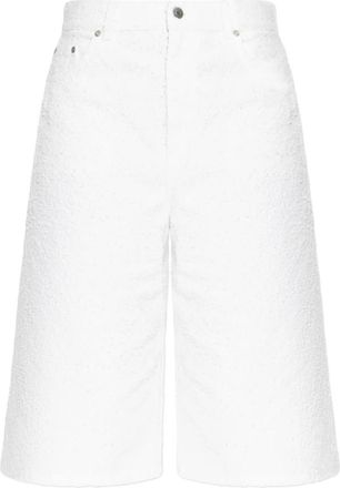 Stella McCartney Denim Shorts - Dames - Denim shorts - Wit - W27 - Denim - Korte Broeken