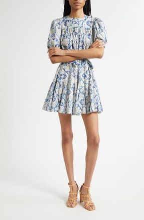 Ulla Johnson Rosalie Puff Sleeve Minidress in Ciel at Nordstrom Rack, Size 4