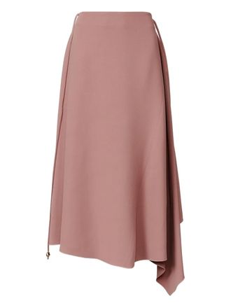 Fabiana Filippi asymmetric draped skirt - women - Fabric - 42 - Pink