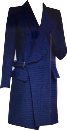 Chlo&eacute; Indigo Wool-drill Coat Size S