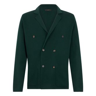 Slowear Blazers, male, Green, Size: XL Double-breasted Jacket