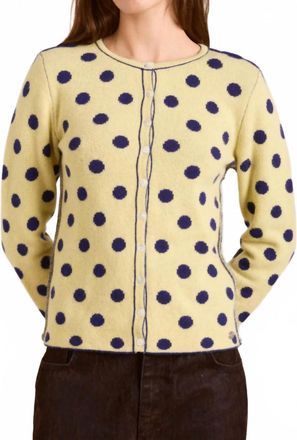 Damson Madder Tabitha Reversible Cardigan In Butter