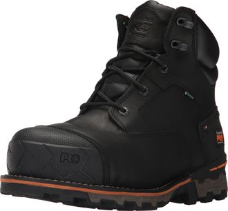 Timberland Mens 6 in Boondock CT WP, Black Full Grain Leather, 6 UK
