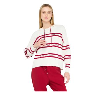 Liu Jo Ecs Maglia Chiusa M/L - Dames - Hoodies - Wit - L - Polyester - Hoodies & sweatvesten