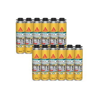 Sika Juego De 12 Espumas Expansivas Sika Todo En Uno Sika Boom 528 - 500ml