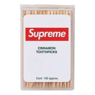 SUPREME Cinnamon Toothpick (Box Of 100) White Red SUP-FW23-123