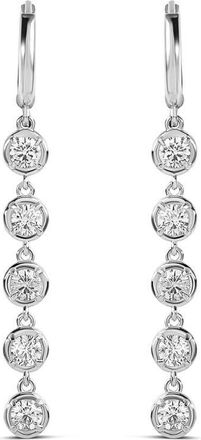 SHYMI Victorian Style Round Drop Earrings in Silver/clear at Nordstrom