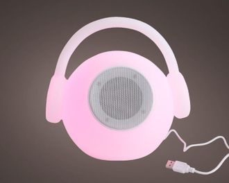 Jardideco Jardideco - Altavoz Led Que Cambia De Color Al Aire Libre