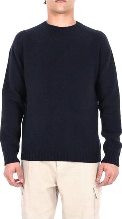 Herno Maglia girocollo in lana - Heren - Ronde hals truien - Blauw - L - Wol - Truien & Vesten