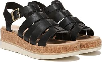 Dr. Scholls Womens Dr. Scholl Only You Sandals Black Adjustable Strap Platform HTAT343