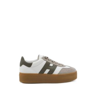 Hogan Coole Leren Sneakers met Plateau - Dames - Sneakers - Wit - 38 EU - Leer - Schoenen