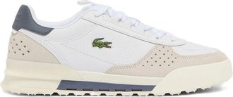 Lacoste Beige Suede Overlay Textured Low-Top Sneakers