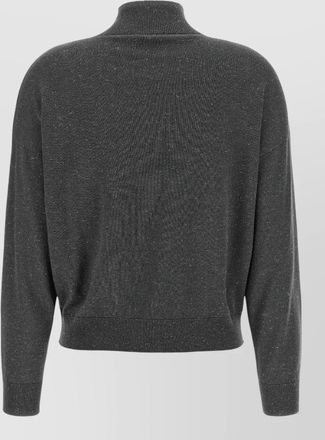 PESERICO wool blend lame turtleneck sweater