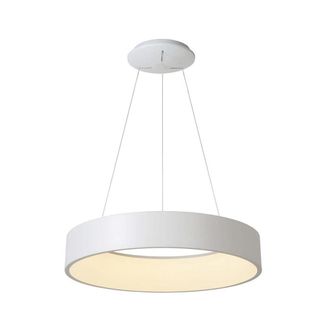 Trade Shop Trade Shop Traesio - Trade Shop - Lampada Led 30 W Cct Pendente Cerchio Lampadario Moderno Luce Diffusa 230v 40 Cm - Blanco