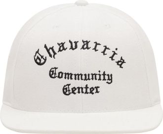 Willy Chavarria Community Center Cap - Heren - Petten - Wit - ONE Size - Katoen - Accessoires
