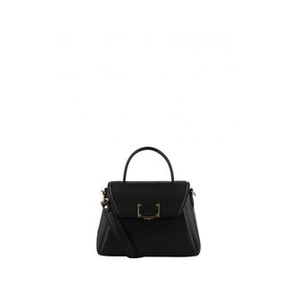 Pourchet Tassen, Dames, Zwart, ONE Size, Leer, Le Petit Port&eacute; Handbag