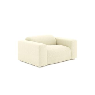 Sia Home Sill&oacute;n de sal&oacute;n terciopelo de pana crema