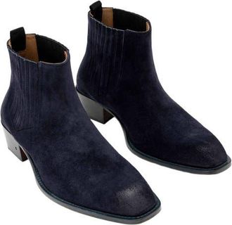 John Varvatos Rustin Chelsea Boot in Navy at Nordstrom, Size 10.5