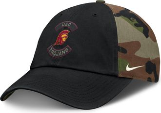 Nike USC 2025 Military Appreciation Club Nike Mens College Adjustable Hat in Green | NC1H0E2GSCJ-C8U