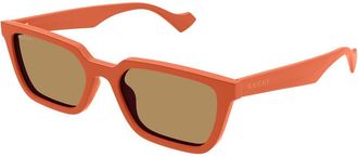 Gucci GG1539S 004 Mens Sunglasses Orange Size 55 - Free RX Lenses - Free RX Lenses