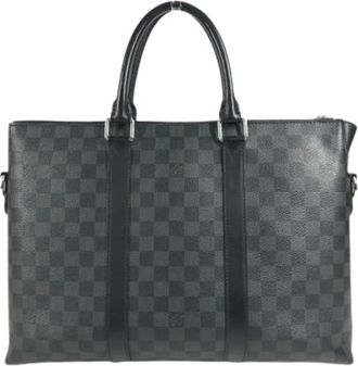 Louis Vuitton Pre-owned Damier Graphite Canvas Tote Bag - Heren - Vintage Handtas - Zwart - ONE Size - Vintage