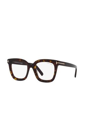 Tom Ford 51mm Square optical glasses in Tortoise at Nordstrom