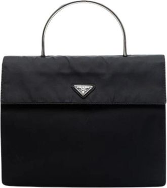 Prada Pre-owned Vintage Handbag - Dames - Vintage Handtas - Zwart - ONE Size - Nylon - Vintage