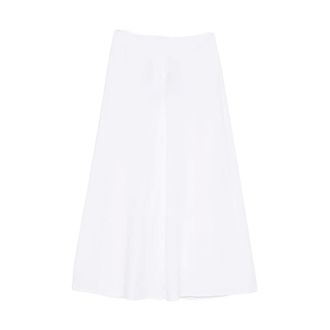 Marella Mllgala Wide-leg Poplin Trousers - female - Marella - Wide Trousers - White - M - Trousers