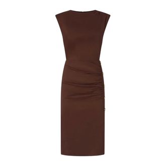 Pinko Midi Dresses, female, Brown, Size: XS Alissa Dress